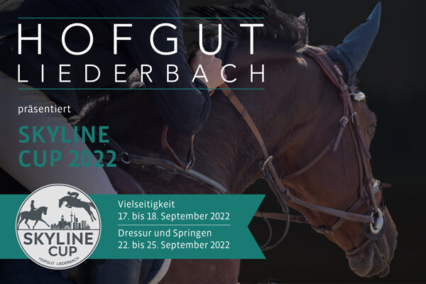 Titelbild des Skyline Cup Programmhefts präsentiert vom Hofgut Liederbach