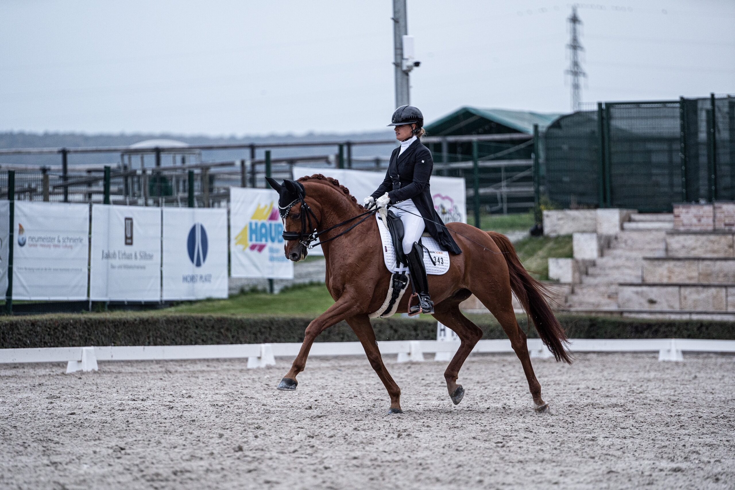 Ella-Alea Maulhardt auf dem Pferd Romanovs Rivano im Trab